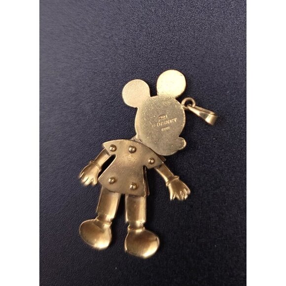 Vintage Disney 18kt Yellow Gold Fully Articulating Mickey Mouse Pendant - Picture 8 of 10